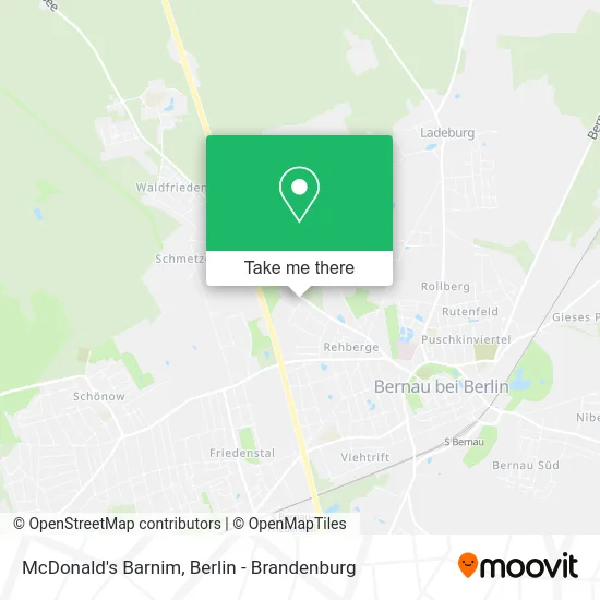 McDonald's Barnim map