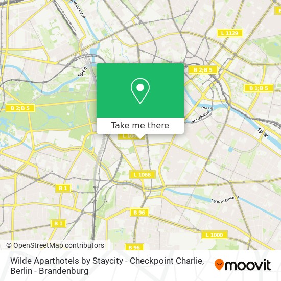 Wilde Aparthotels by Staycity - Checkpoint Charlie map