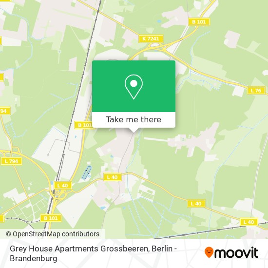 Grey House Apartments Grossbeeren map