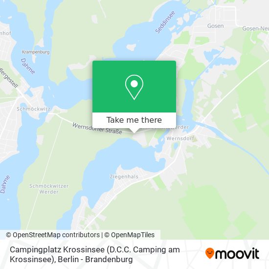 Карта Campingplatz Krossinsee (D.C.C. Camping am Krossinsee)