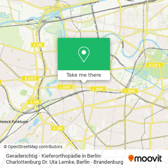 Geraderichtig - Kieferorthopädie in Berlin-Charlottenburg Dr. Uta Lemke map