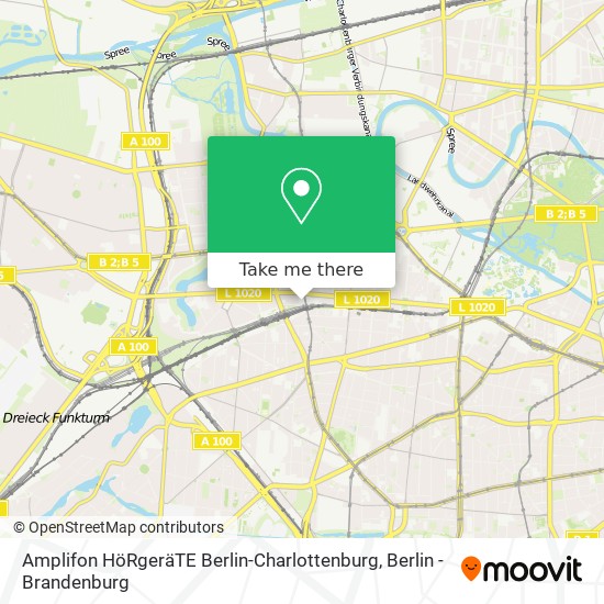 Карта Amplifon HöRgeräTE Berlin-Charlottenburg