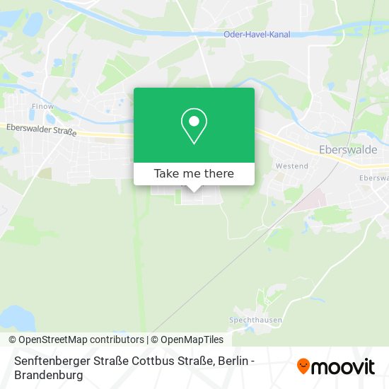 Senftenberger Straße Cottbus Straße map