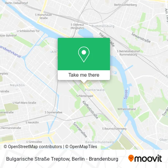 Карта Bulgarische Straße Treptow