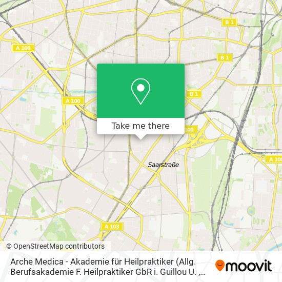 Карта Arche Medica - Akademie für Heilpraktiker