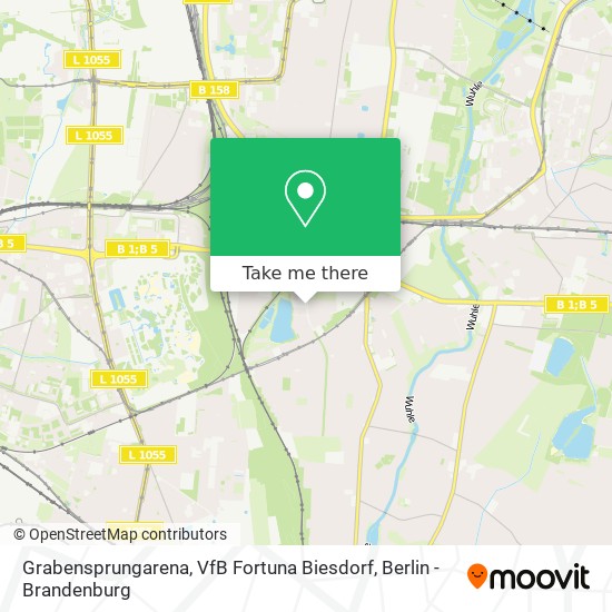 Grabensprungarena, VfB Fortuna Biesdorf map