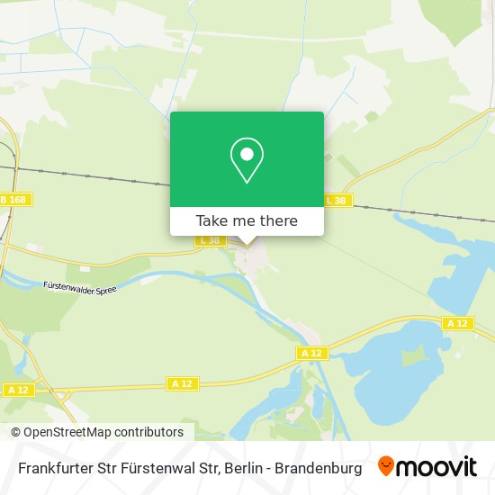 Frankfurter Str Fürstenwal Str map