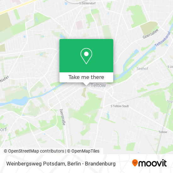Карта Weinbergsweg Potsdam