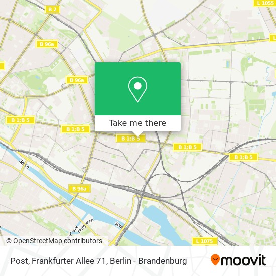 Post, Frankfurter Allee 71 map