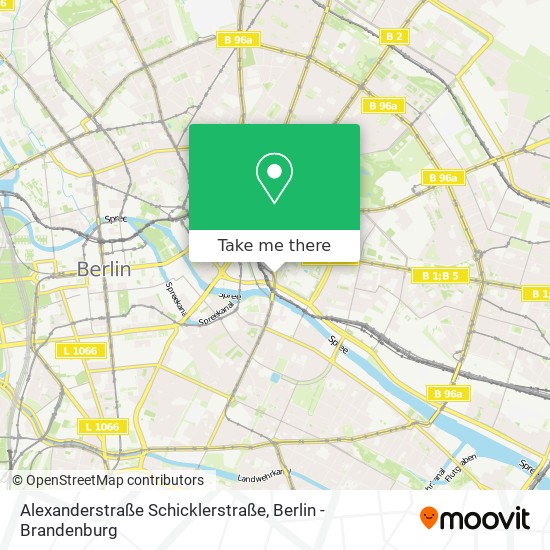 Alexanderstraße Schicklerstraße map