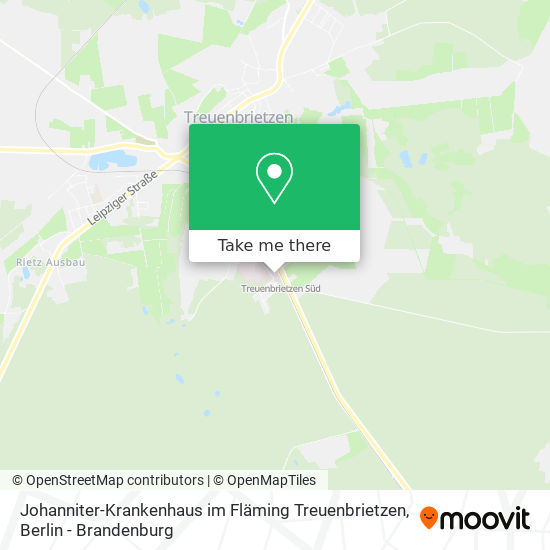 Johanniter-Krankenhaus im Fläming Treuenbrietzen map