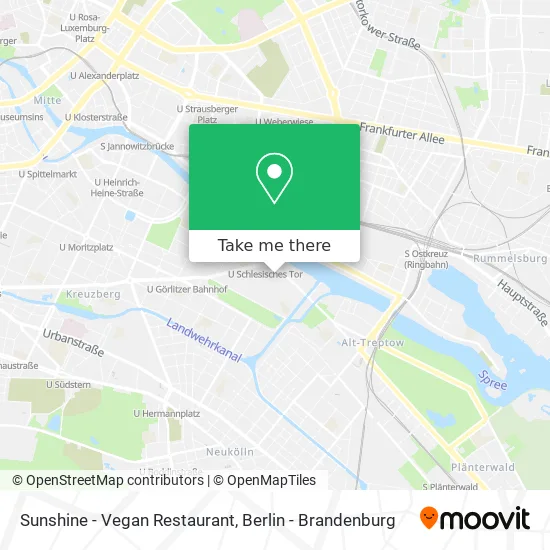 Карта Sunshine - Vegan Restaurant