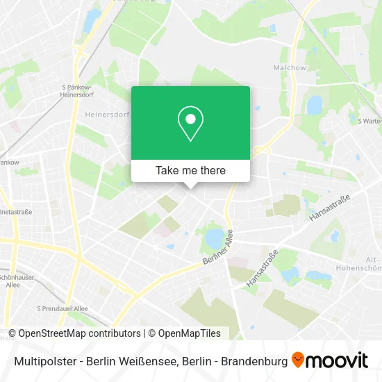 Multipolster - Berlin Weißensee map