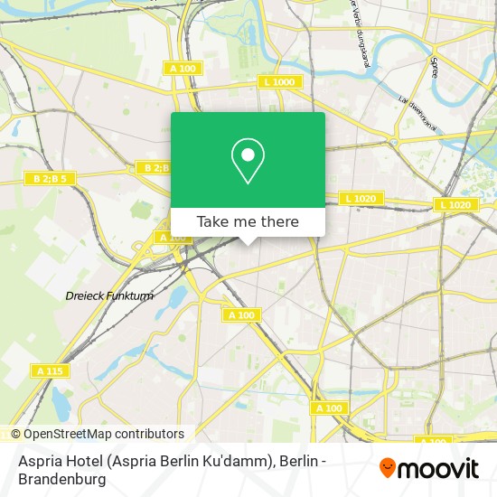 Карта Aspria Hotel (Aspria Berlin Ku'damm)