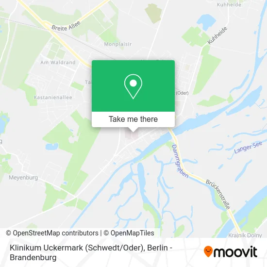 Карта Klinikum Uckermark (Schwedt / Oder)