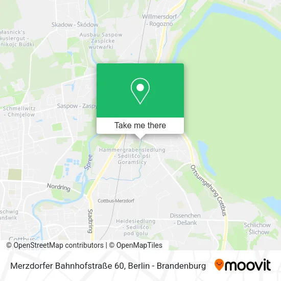 Merzdorfer Bahnhofstraße 60 map