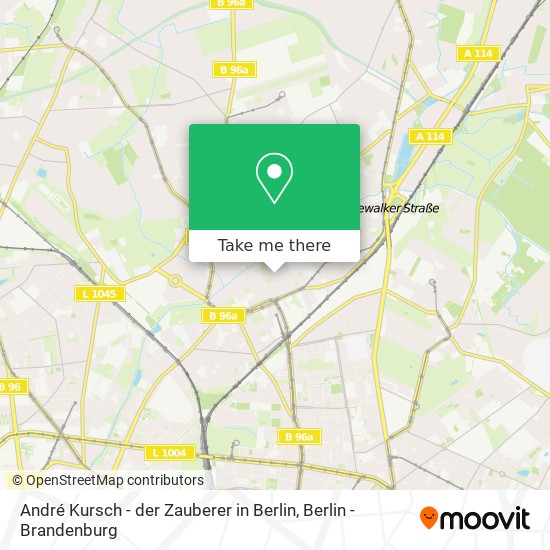 André Kursch - der Zauberer in Berlin map