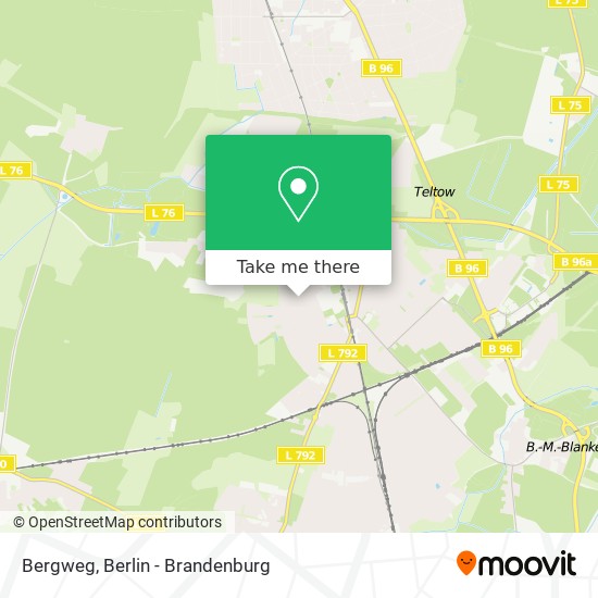 Bergweg map