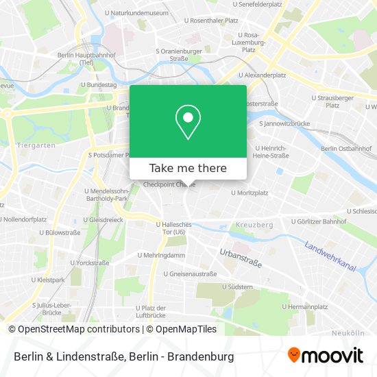 Berlin & Lindenstraße map