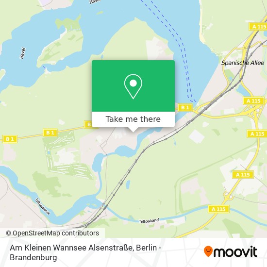 Am Kleinen Wannsee Alsenstraße map
