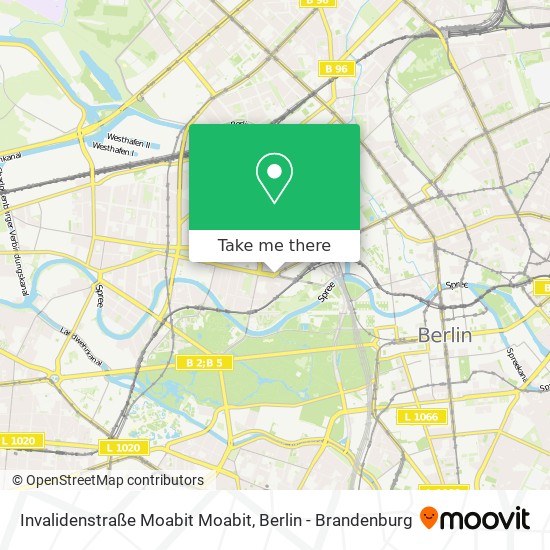 Invalidenstraße Moabit Moabit map