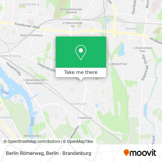 Berlin Römerweg map