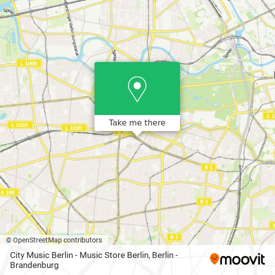 Карта City Music Berlin - Music Store Berlin