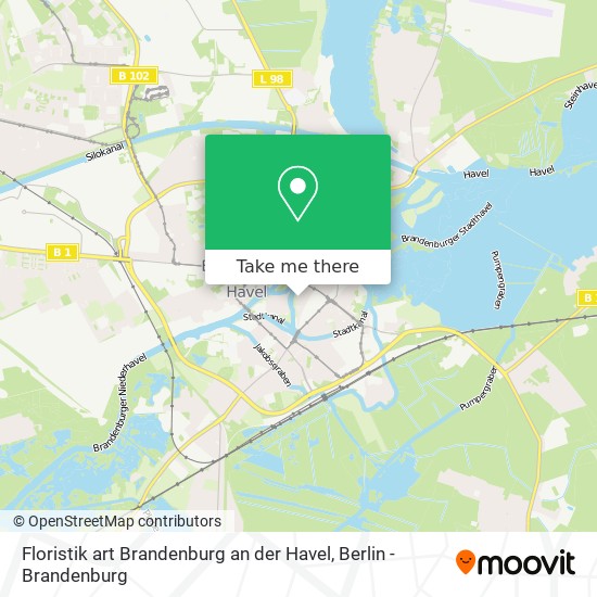 Карта Floristik art Brandenburg an der Havel