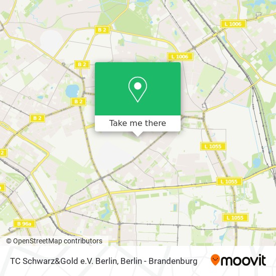 TC Schwarz&Gold e.V. Berlin map