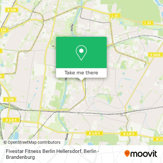 Fivestar Fitness Berlin Hellersdorf map