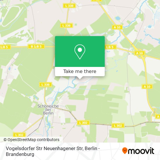 Vogelsdorfer Str Neuenhagener Str map