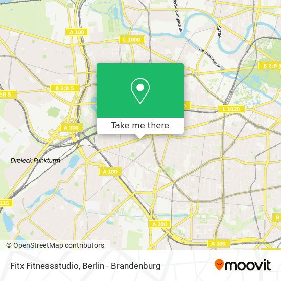 Fitx Fitnessstudio map