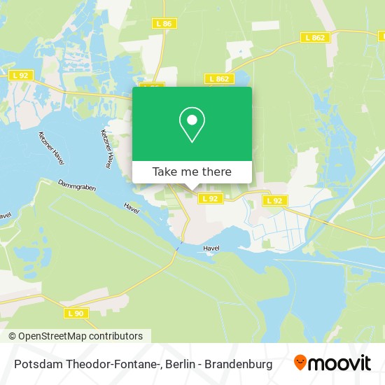 Potsdam Theodor-Fontane- map