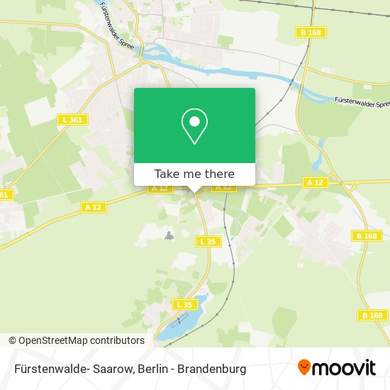 Карта Fürstenwalde- Saarow