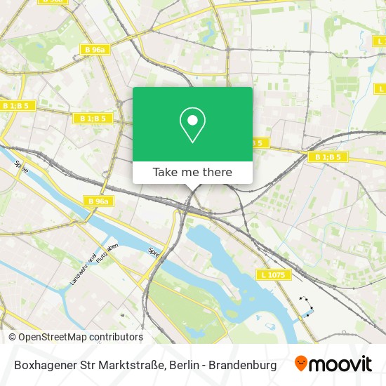 Boxhagener Str Marktstraße map