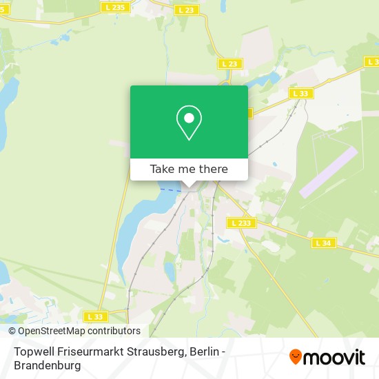 Topwell Friseurmarkt Strausberg map