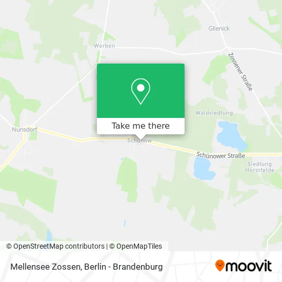 Mellensee Zossen map