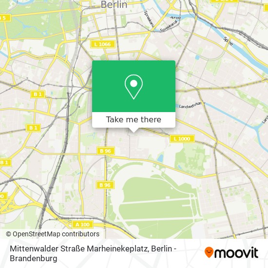 Mittenwalder Straße Marheinekeplatz map