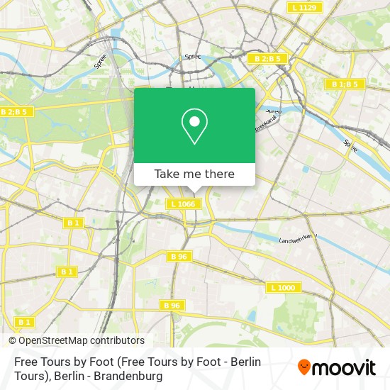 Free Tours by Foot map