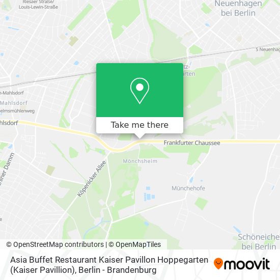 Asia Buffet Restaurant Kaiser Pavillon Hoppegarten (Kaiser Pavillion) map