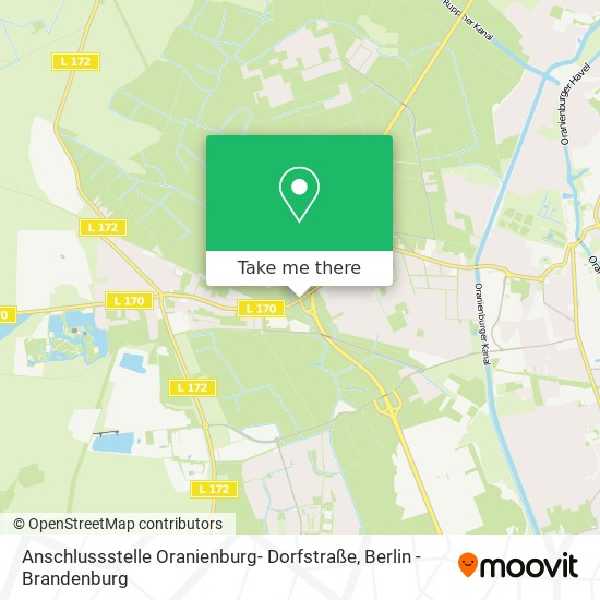 Карта Anschlussstelle Oranienburg- Dorfstraße