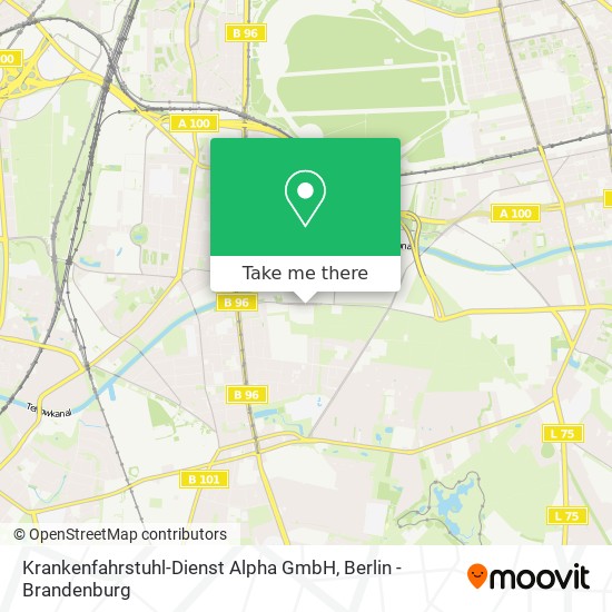 Карта Krankenfahrstuhl-Dienst Alpha GmbH