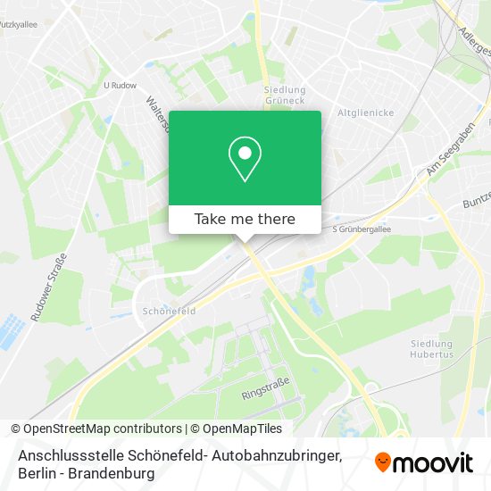 Карта Anschlussstelle Schönefeld- Autobahnzubringer