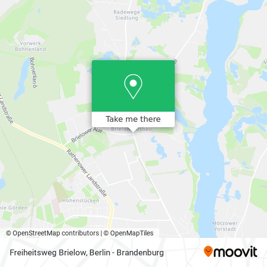 Freiheitsweg Brielow map