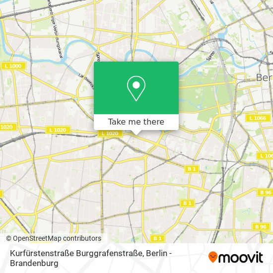 Kurfürstenstraße Burggrafenstraße map