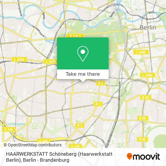 Карта HAARWERKSTATT Schöneberg (Haarwerkstatt Berlin)