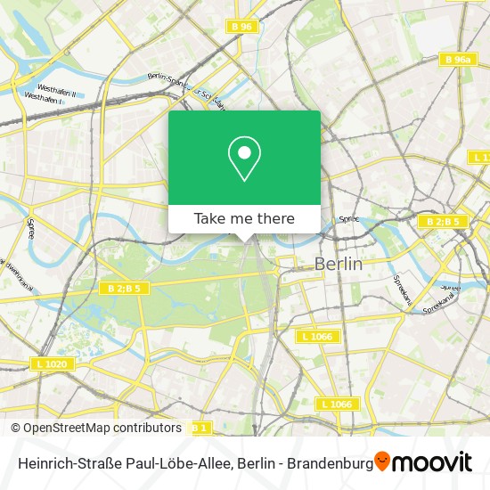Heinrich-Straße Paul-Löbe-Allee map