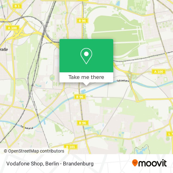 Vodafone Shop map