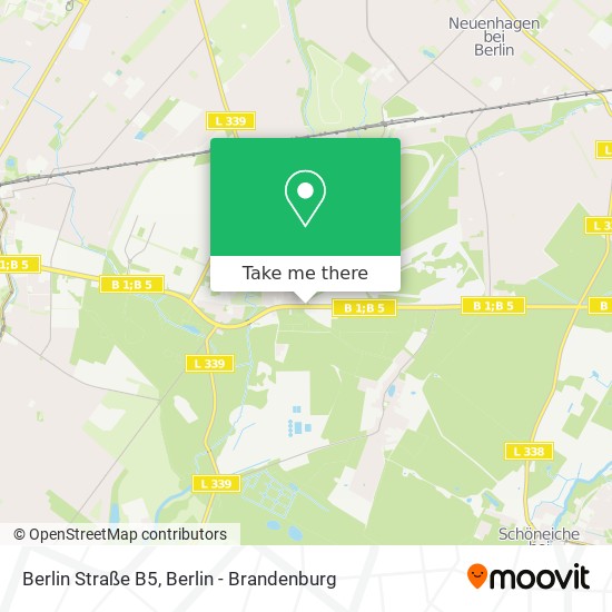 Berlin Straße B5 map