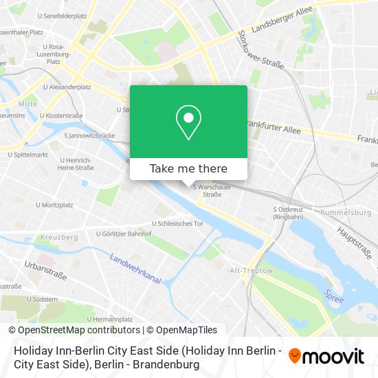 Holiday Inn-Berlin City East Side map